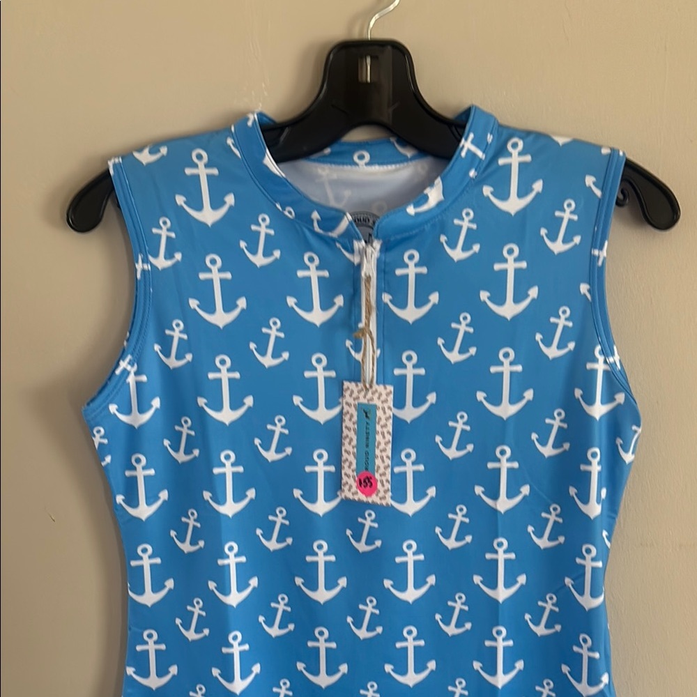 Proud 90 Blue Anchor golf polo